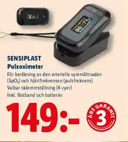 Lidl SENSIPLAST Pulsoximeter erbjuda