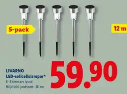 Lidl LIVARNO LED-sollcellslampor erbjuda