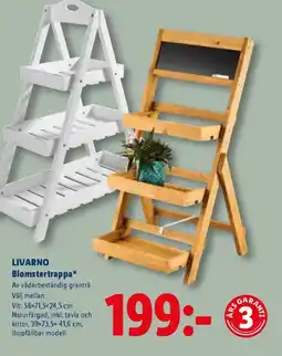 Lidl LIVARNO Blomstertrappa erbjuda