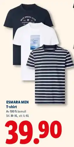 Lidl ESMARA MEN T-shirt erbjuda