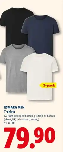 Lidl ESMARA MEN T-shirts erbjuda