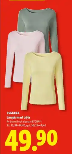 Lidl ESMARA Långärmad tröja erbjuda