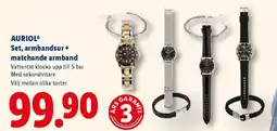 Lidl AURIOL® Set, armbandsur + matchande armband erbjuda