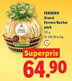 Lidl FERRERO Grand Ferrero Rocher påsk erbjuda