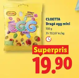 Lidl CLOETTA Dragé egg mini erbjuda