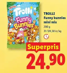 Lidl TROLLI Funny bunnies mini mix erbjuda
