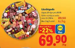 Lidl Lösviktgodis erbjuda