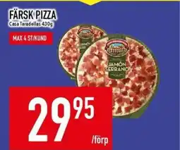 Matdax Casa Taradellas Färsk pizza erbjuda