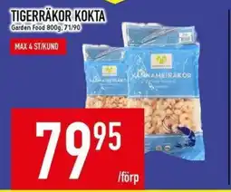 Matdax Tigerrakor kokta erbjuda
