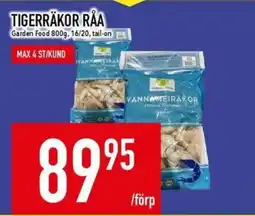Matdax Tigerrakor råa erbjuda
