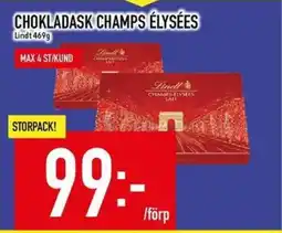 Matdax Lindt Chokladask champs élysées erbjuda