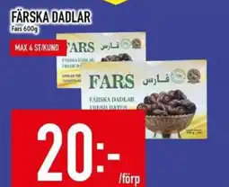 Matdax Fars Färska dadlar erbjuda