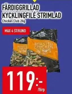 Matdax Färdiggrillad kycklingfilé strimlad erbjuda
