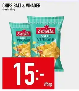 Matdax Estrella Chips salt & vinäger erbjuda
