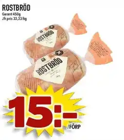 Matdax Garant Rostbröd erbjuda