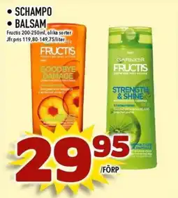Matdax Fructis Schampo • balsam erbjuda