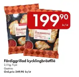 Snabbgross Gastrino Färdiggrillad kycklingbröstfilé erbjuda