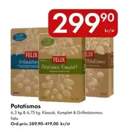 Snabbgross FELIX Potatismos erbjuda