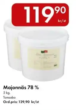 Snabbgross Majonnäs 78 % erbjuda