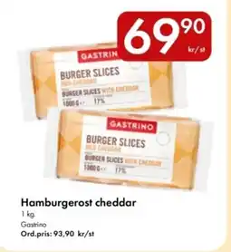 Snabbgross Gastrino Hamburgerost cheddar erbjuda