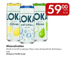 Snabbgross LOKA Mineralvatten erbjuda