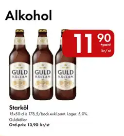Snabbgross Guldkällan Starköl erbjuda