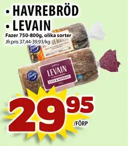 Matvärlden Tensta Fazer Havrebröd • levain erbjuda