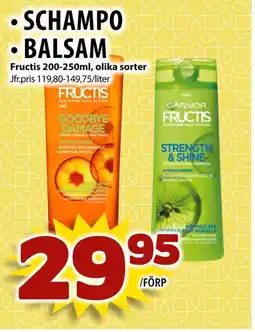 Matvärlden Tensta Fructis Schampo • balsam erbjuda