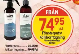 EKO Fönsterputs/ Kalkborttagning erbjuda