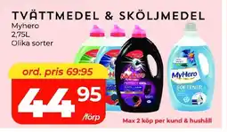 Matrix Butikerna MyHero Tvättmedel & sköljmedel erbjuda