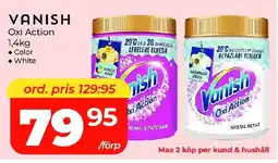 Matrix Butikerna VANISH Oxi Action erbjuda