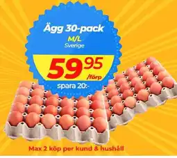 Matrix Butikerna Ägg 30-pack erbjuda