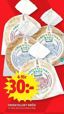 ICA Maxi ICA Orientaliskt bröd erbjuda