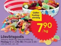 DollarStore Lösviktsgodis erbjuda