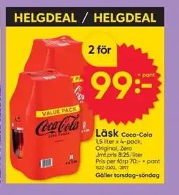 DollarStore Läsk coca-cola erbjuda