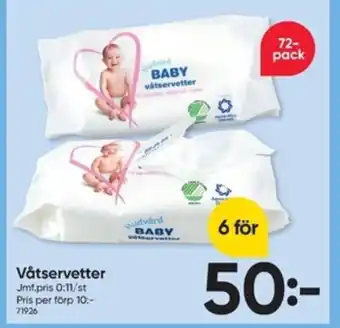 DollarStore Våtservetter erbjuda