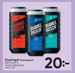 DollarStore DUBBELDUSCH Duschgel erbjuda