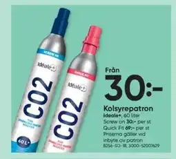 DollarStore IDEALE+ Kolsyrepatron erbjuda