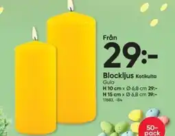 DollarStore Blockljus erbjuda