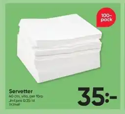 DollarStore Servetter erbjuda