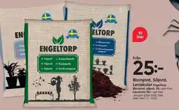 DollarStore ENGELTORP Blomjord, såjord, lecakulor erbjuda