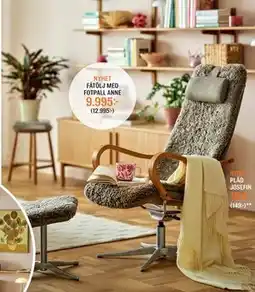 Mio FÅTÖLJ MED FOTPALL ANNE erbjuda