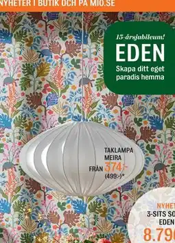 Mio TAKLAMPA MEIRA erbjuda