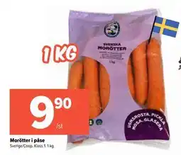Coop Extra Morötter i påse erbjuda