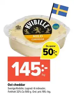 Coop Extra Ost cheddar erbjuda