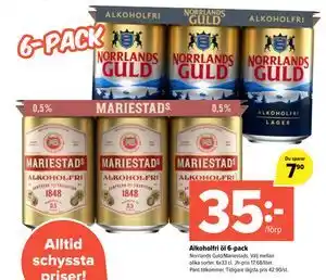 Coop Extra Alkoholfri öl 6-pack erbjuda