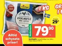 Coop Extra Kycklingfilé, Medlemspris erbjuda