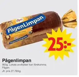 Matöppet Pagen Pågenlimpan erbjuda