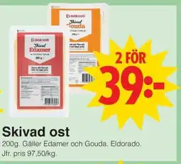 Matöppet ELDORADO Skivad ost erbjuda