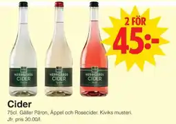 Matöppet Cider erbjuda
